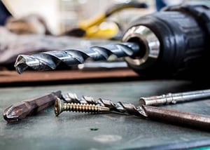 A power drill and it's attachments