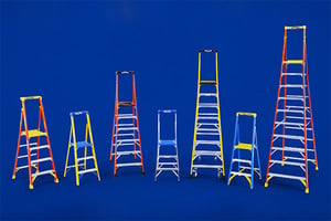 Werner Podium Step Ladder sizes